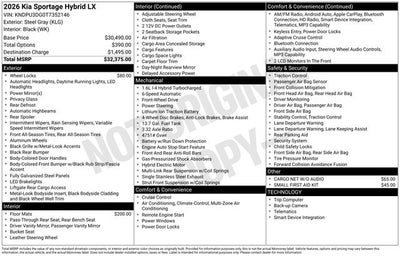 2026 Kia Sportage Hybrid LX