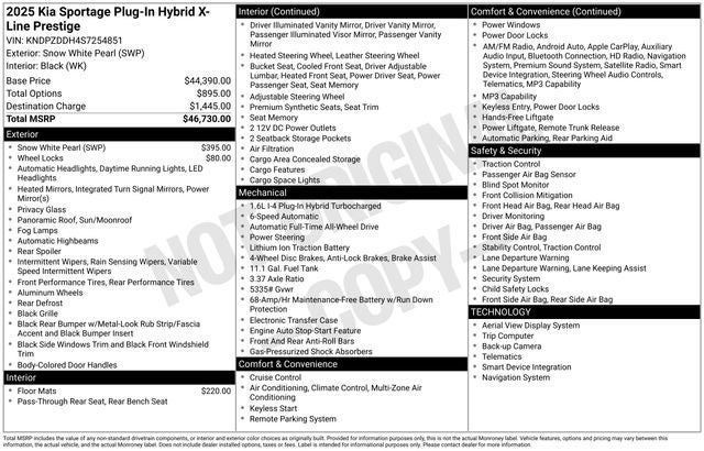 2025 Kia Sportage Plug-In Hybrid X-Line Prestige