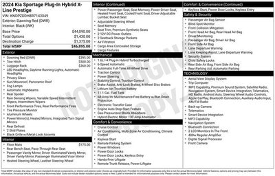 2024 Kia Sportage Plug-In Hybrid X-Line Prestige