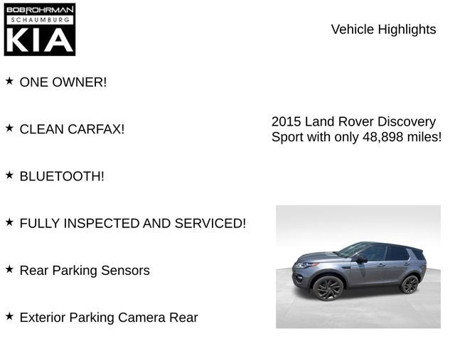 2015 Land Rover Discovery Sport HSE