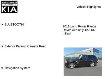 2011 Land Rover Range Rover HSE
