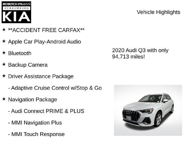 2020 Audi Q3 Prestige S line quattro