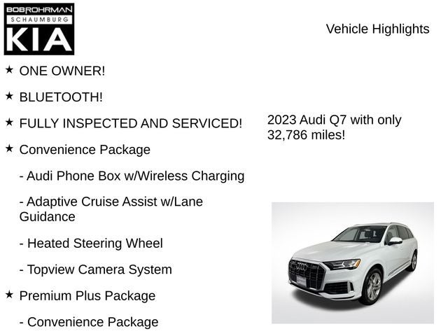 2023 Audi Q7 45 Premium Plus quattro