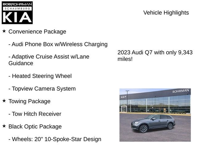 2023 Audi Q7 45 Premium Plus quattro