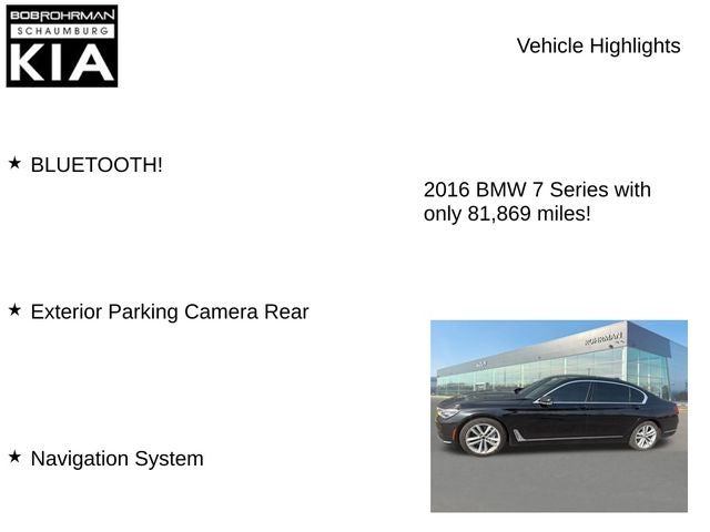 2016 BMW 7 Series 750i xDrive