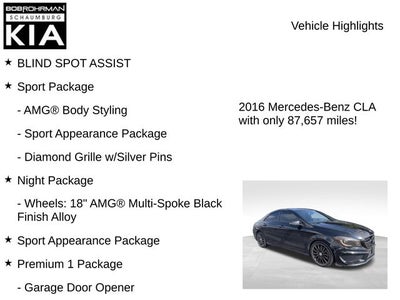 2016 Mercedes-Benz CLA CLA 250 4MATIC®