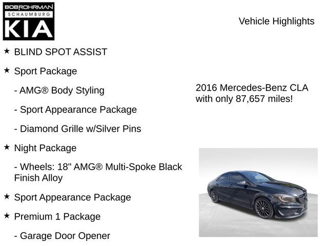2016 Mercedes-Benz CLA CLA 250 4MATIC®