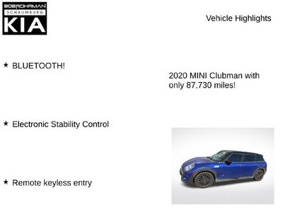 2020 MINI Cooper S Clubman Classic