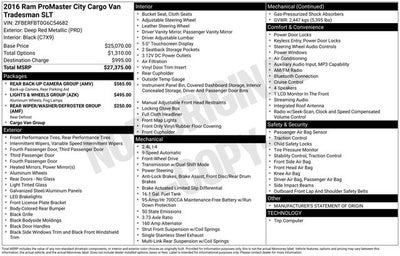 2016 RAM ProMaster City SLT