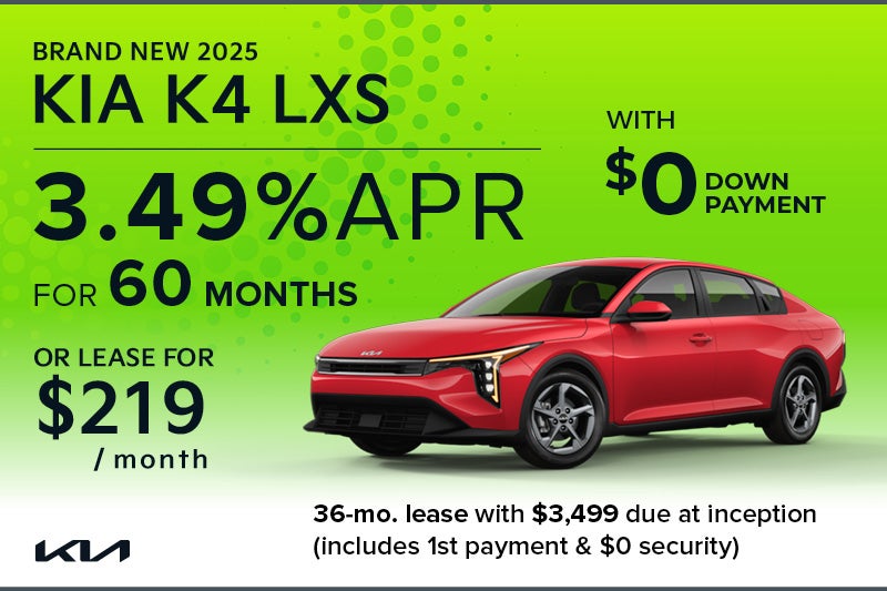 Brand New 2025 Kia K4 LXS