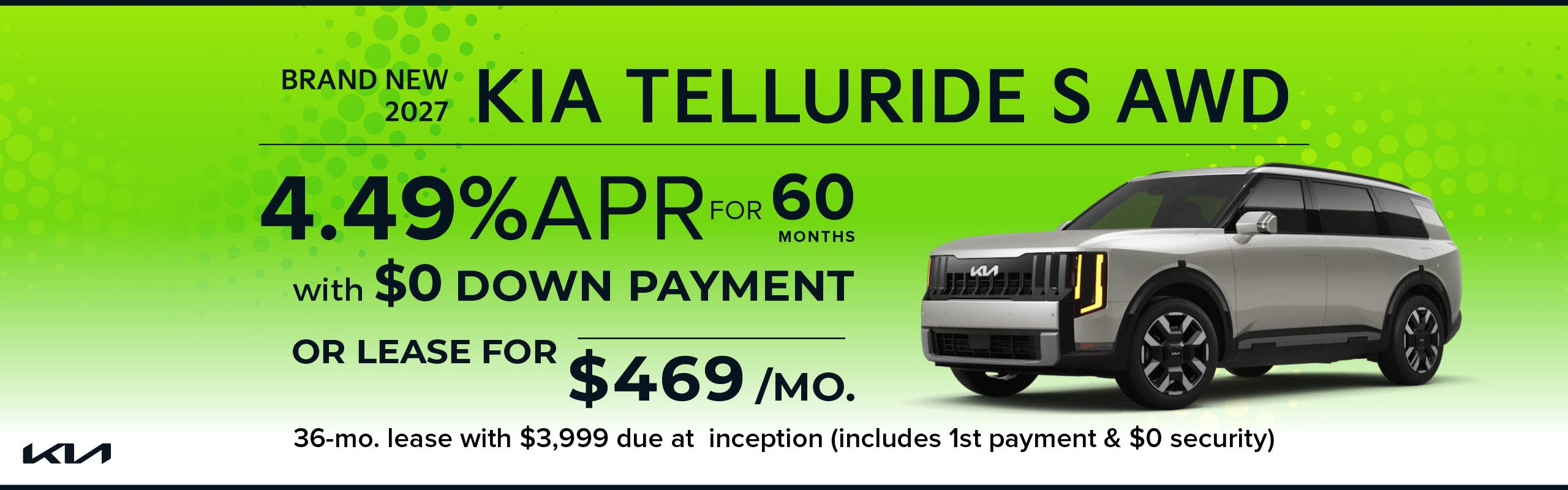 Brand New 2027 Kia TELLURIDE S AWD