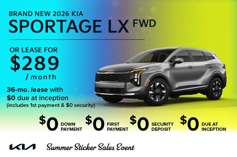 Brand-new 2026 Kia SPORTAGE LX fwd