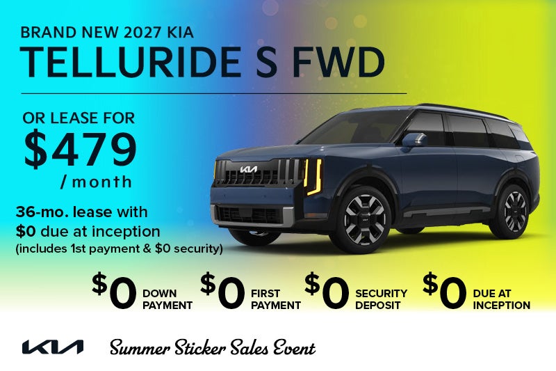 Brand-new 2027 Kia TELLURIDE S fwd