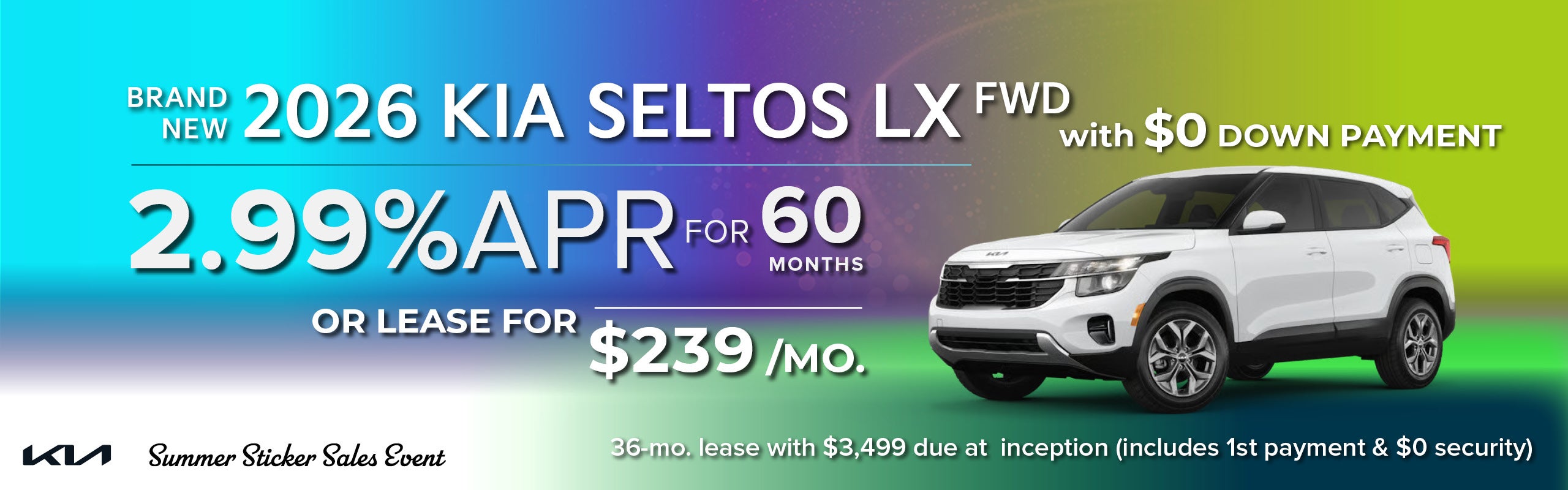Brand New 2026 Kia SELTOS LX fwd