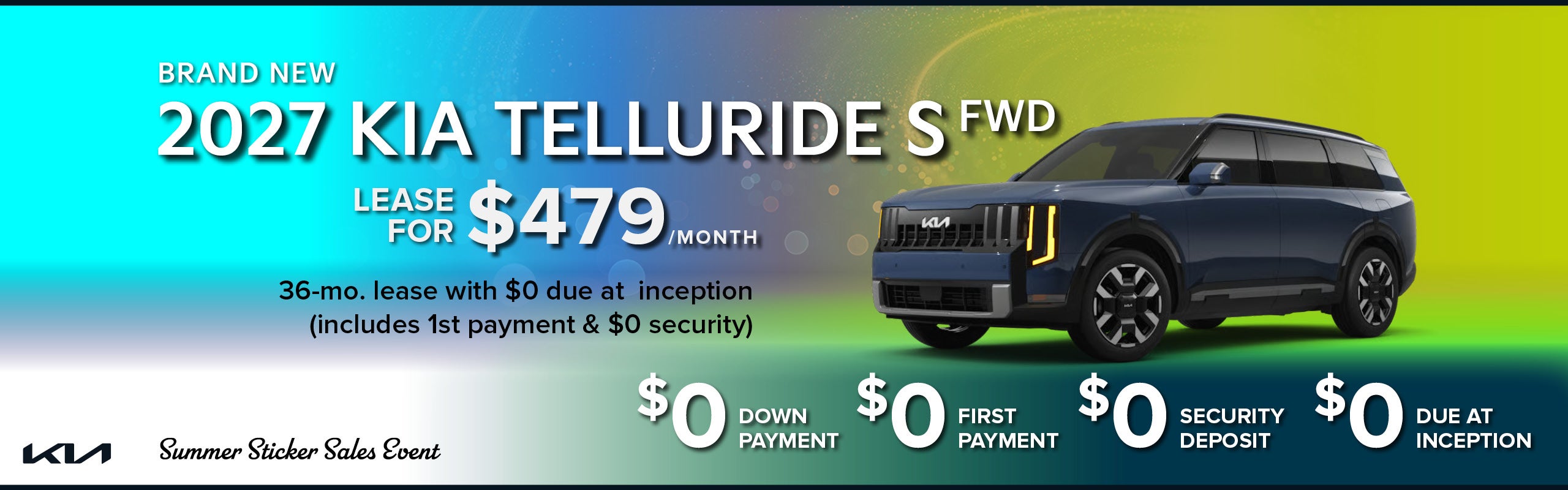 Brand-new 2027 Kia TELLURIDE S fwd