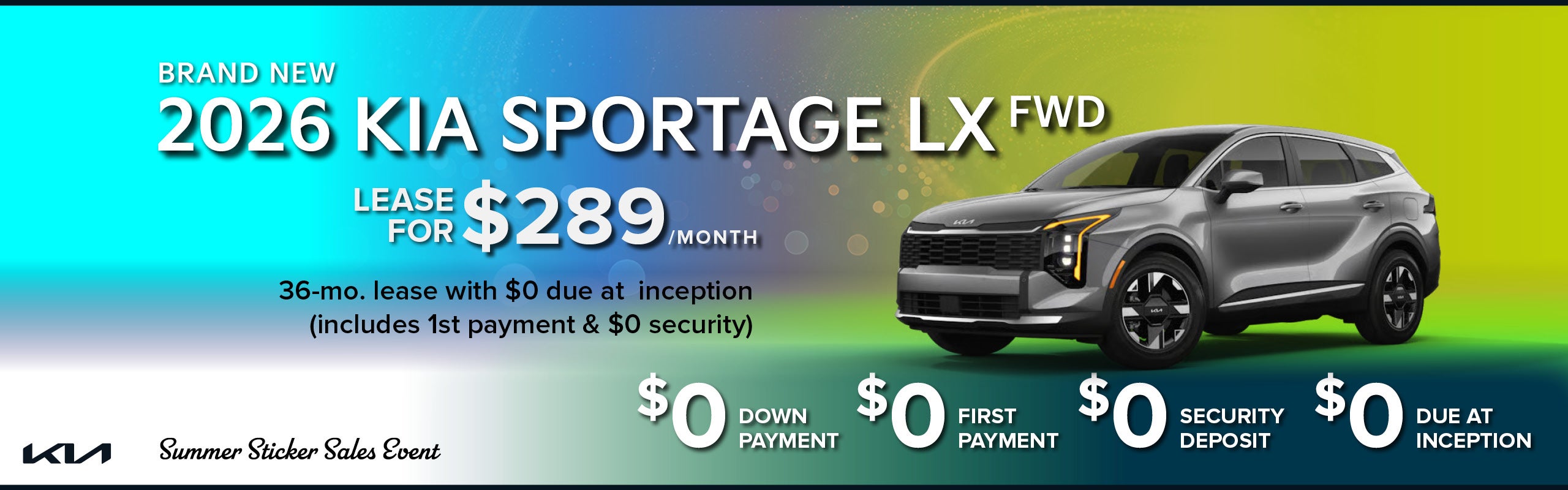 Brand-new 2026 Kia SPORTAGE LX fwd